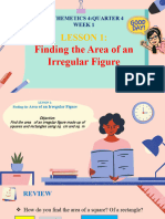 q4 Math 4 Week 1 Area of Irregular Figures - PPTX Version 1