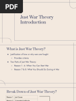 Just War Theory - Introduction