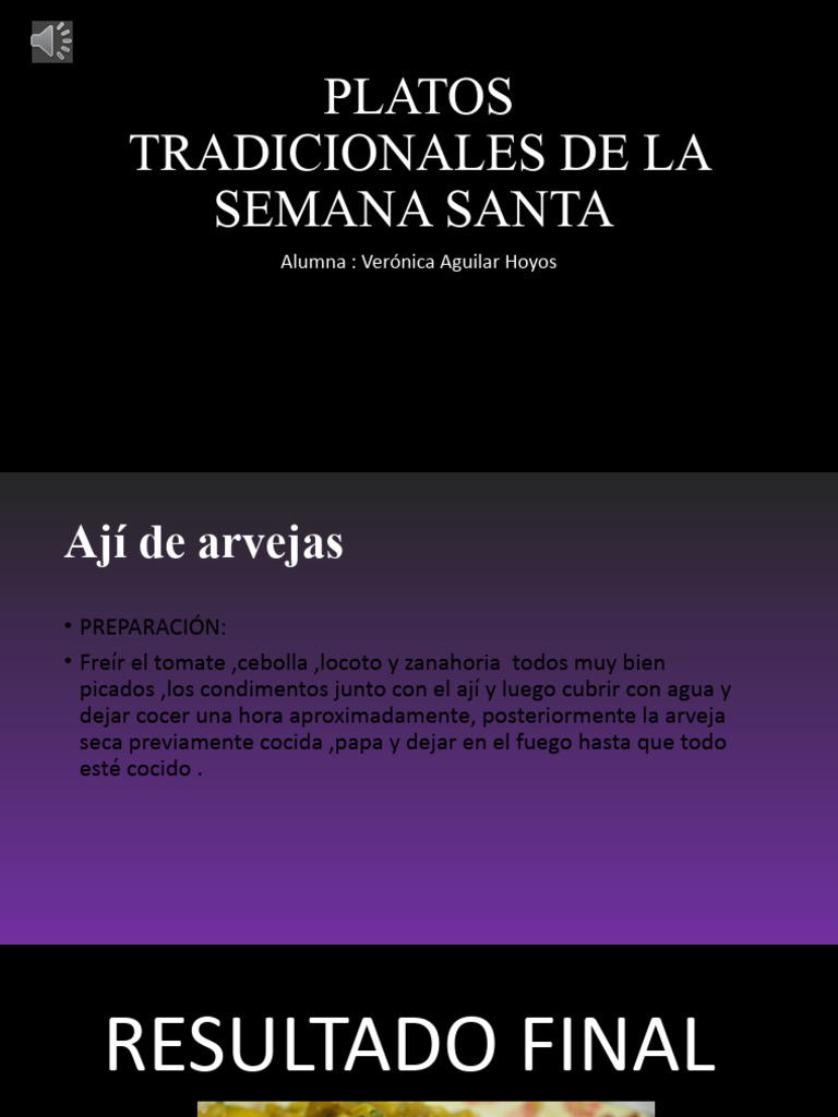 Platos Tradicionales De Semana Santa Pdf