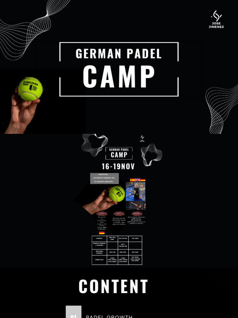 German Padel Camp with Jose Jimenez | PDF