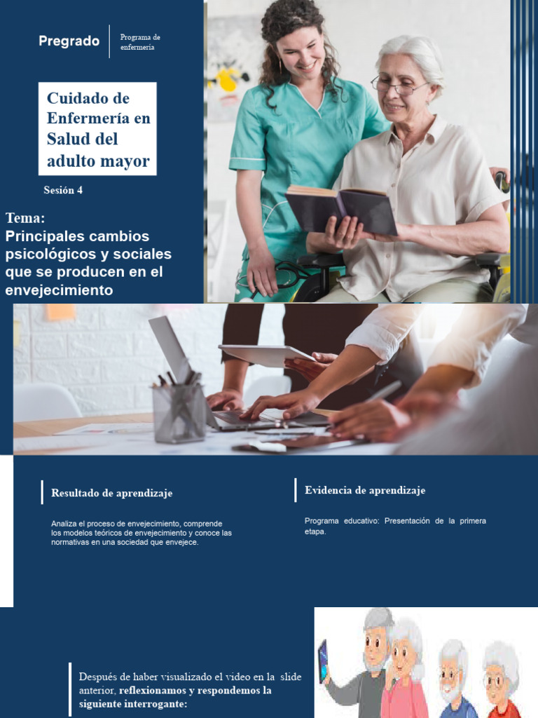 Cambios Sociales y Psicológicos en la Vejez | PDF | Vejez | Adultos