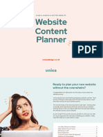 Website Content Planner