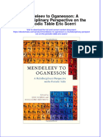 Textbook Ebook Mendeleev To Oganesson A Multidisciplinary Perspective On The Periodic Table Eric Scerri All Chapter PDF