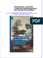 Textbook Ebook Men Masculinities and Earth Contending With The Manthropocene 1St Edition Paul M Pule Editor All Chapter PDF
