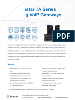 Yeastar TA Series Analog VoIP Gateway Datasheet en