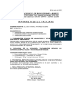 Informe Medico Claudia Andrea Ramirez Aguero