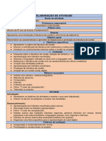 Plano de aula - Metodologia II