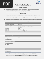 LSBU Refund Request Form | PDF | Payments