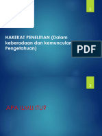 Hakekat IPtek Dan Research