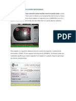 Adaptar Magnetron a Horno Micro on Das