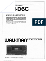 Walkman Professional Sony WM d6c