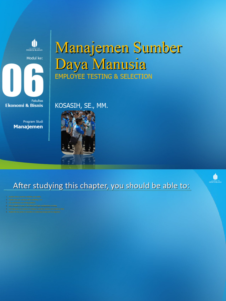 Msdm 06 employee testing selection download free pdf background