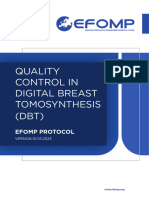 Quality Control in Digital Breast Tomosynthesis (DBT) - F2