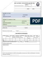 Ficha de Inscripcion