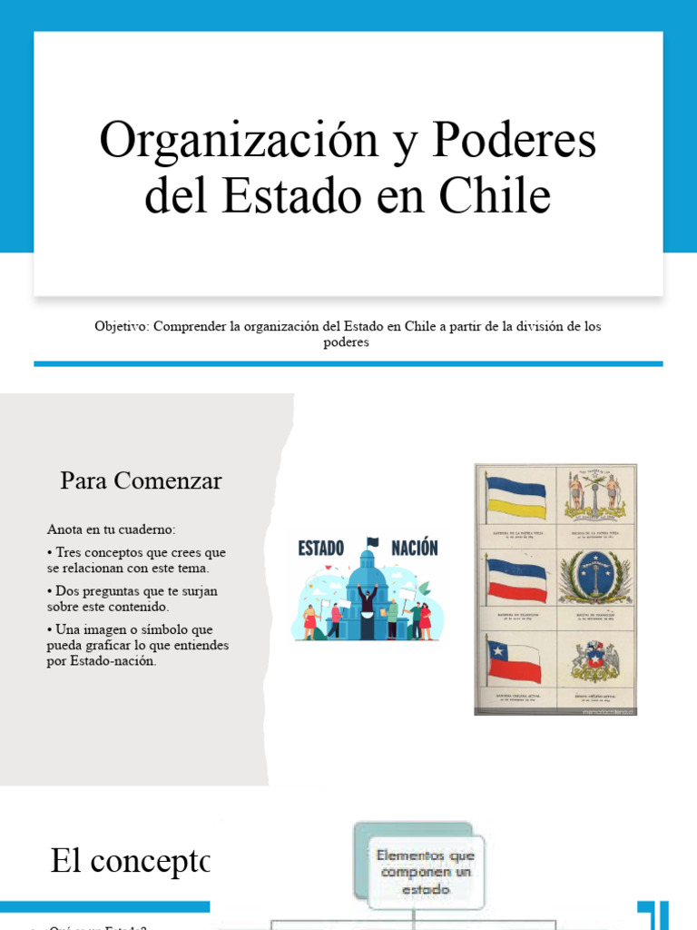 Organización del Estado en Chile | PDF | Legislador | Estado (política)