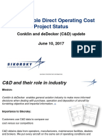 S-70I Variable Direct Operating Cost Project Status: Conklin and Dedecker (C&D) Update June 10, 2017