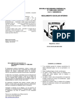 Reglamento Escolar Secundaria Emiliano Zapata - 20223 - 2024