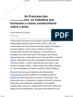 BALANÇO A Revolução Francesa Segundo Os Historiadores 10P