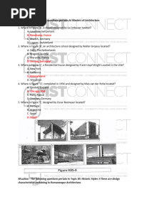History of Architecture Answer Key