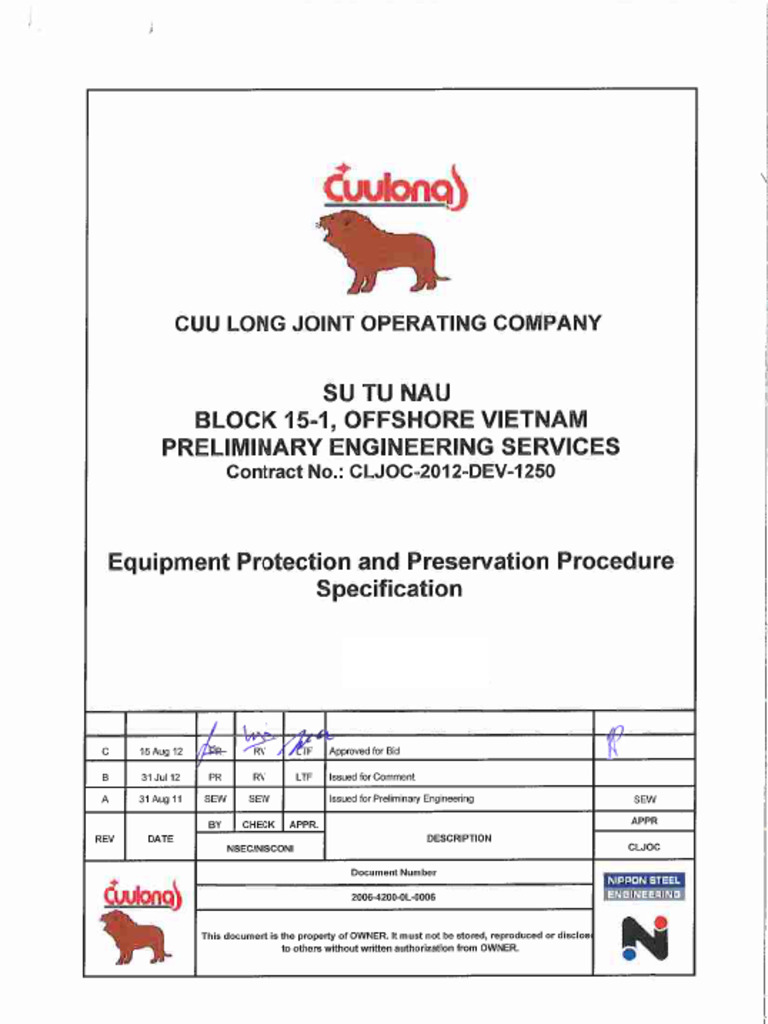 2006-4200-0L-0006 Rev C Equip Protection and Preservation Procedure ...