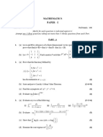 Mcs Main 2022 Mathematics Paper I