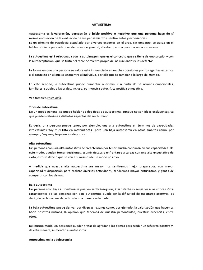 Escalera de la Autoestima: Claves y Actividades | PDF | Autoestima | Amor