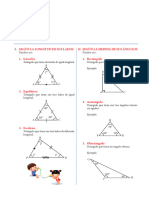 Clasificación de Triángulos Según Sus Lados y Ángulos para Cuarto de Prrimaria