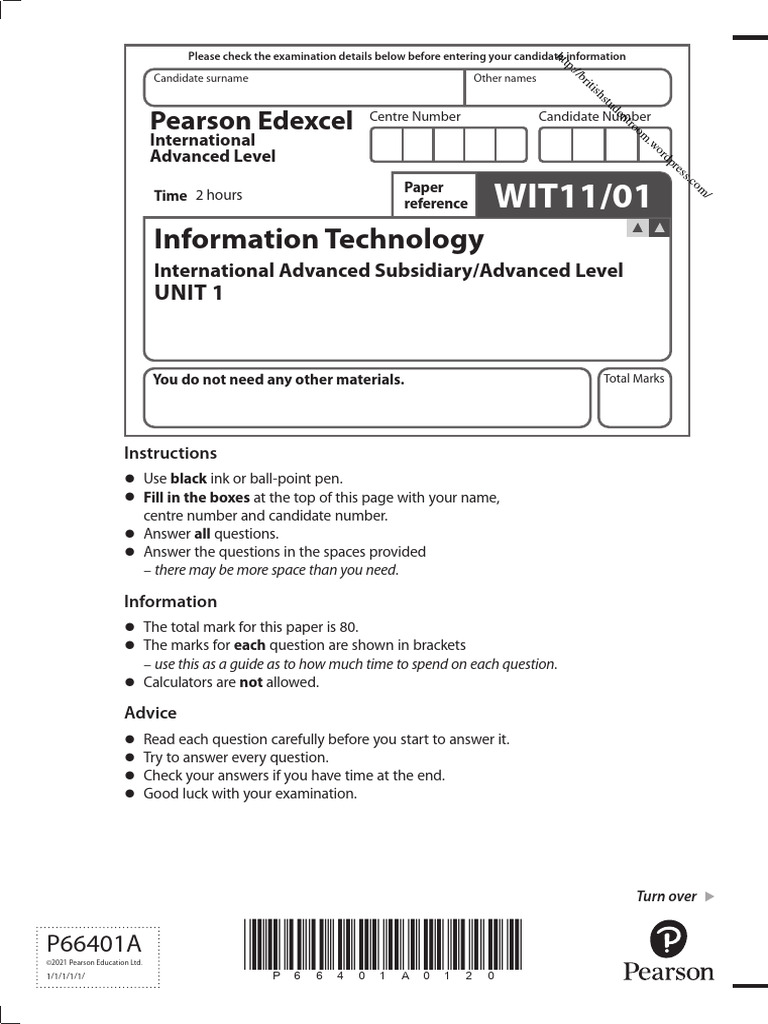 Information Technology Exam Unit 1 | PDF | Computing | Cyberspace