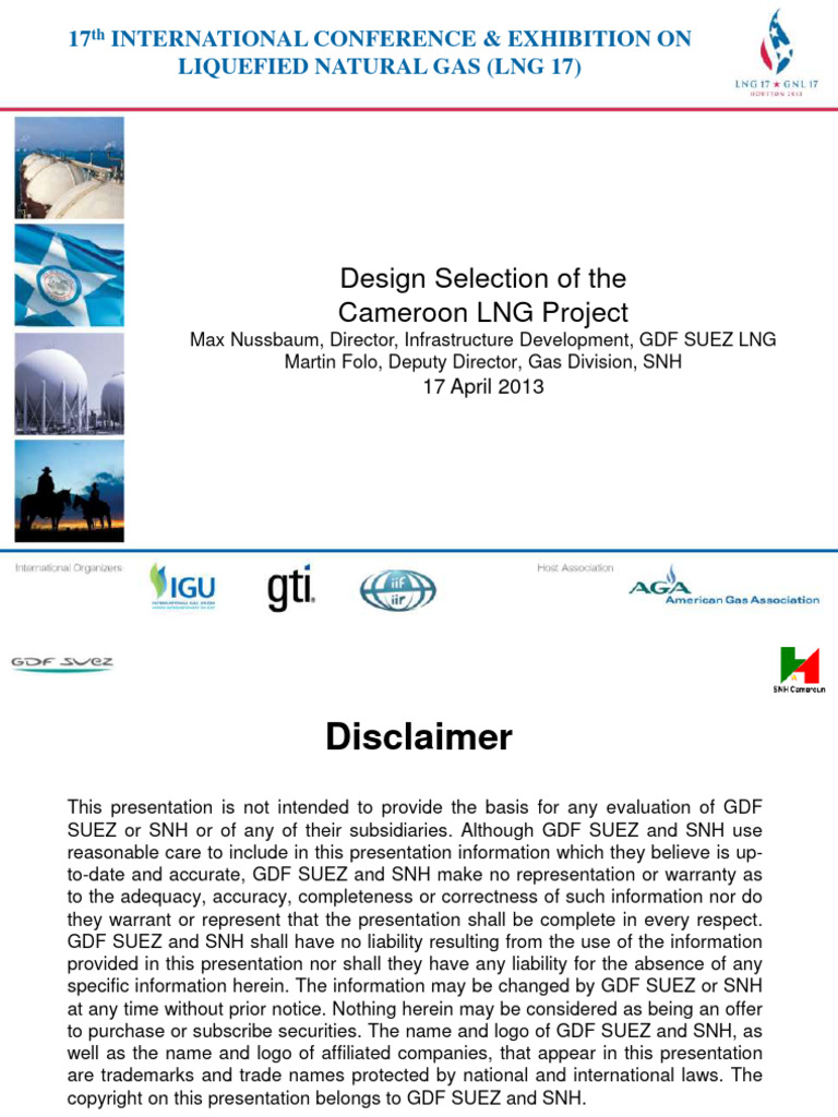 Design Selection of The Cameroon LNG Project | PDF | Liquefied Natural ...