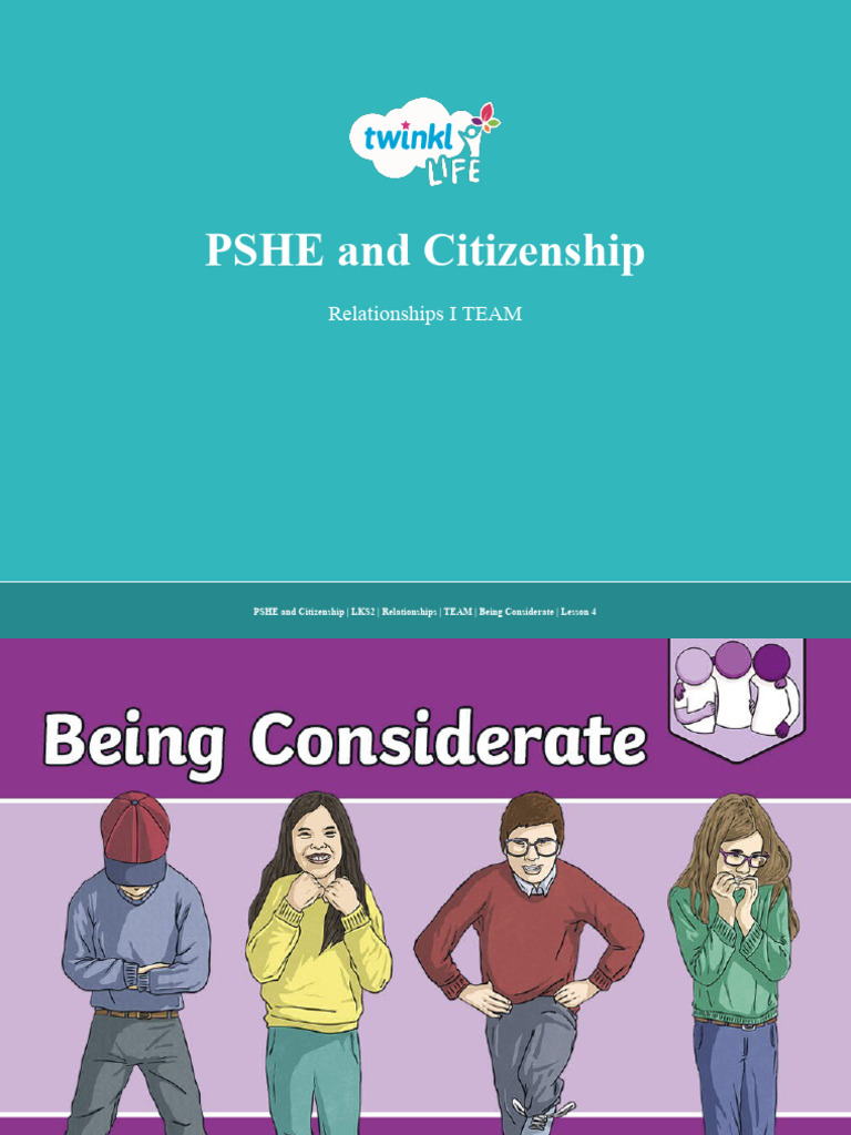 Being Considerate in Relationships | PDF | Feeling | Body Language