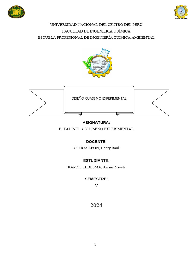 Diseño Cuasi No Experimental en Investigación | PDF | Experimentar | Diseño