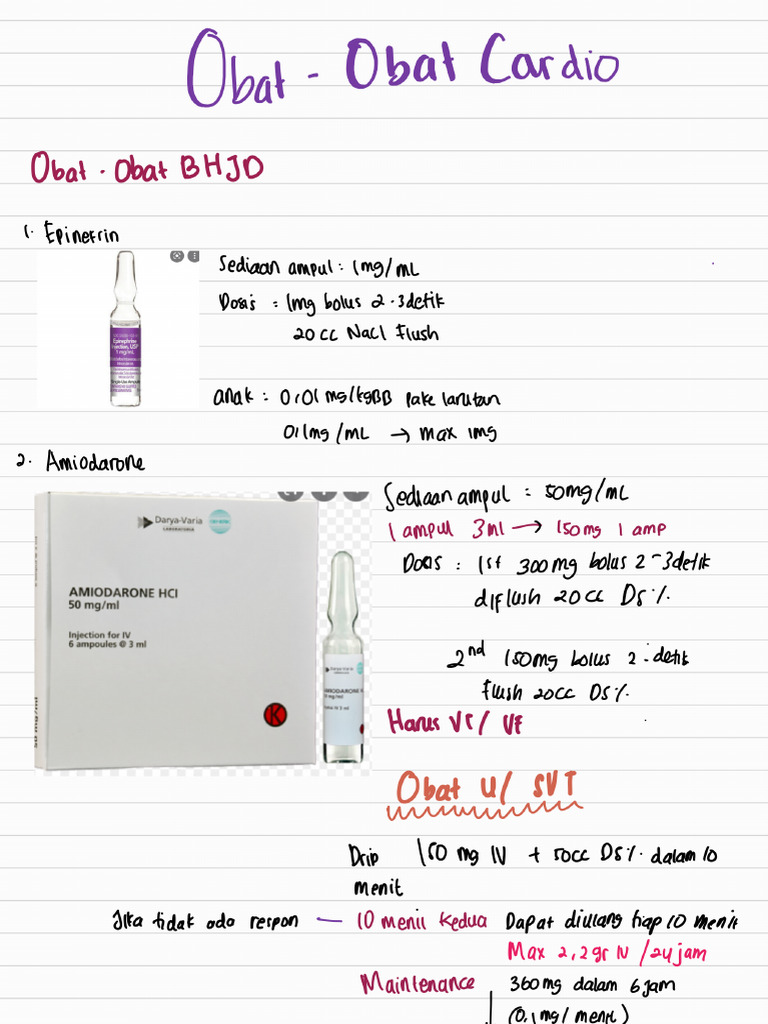 Catatan Obat Acls - 210730 - 234209 | PDF