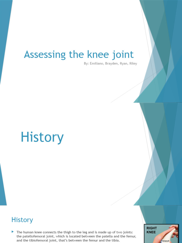 Knee Joint Assessment Techniques | PDF | Knee | Musculoskeletal System