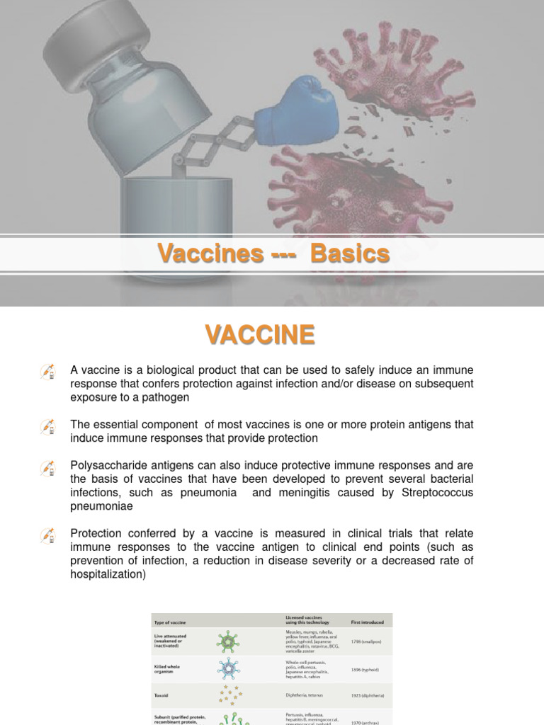 L2 Vaccines Basics | PDF | Vaccines | Immune System
