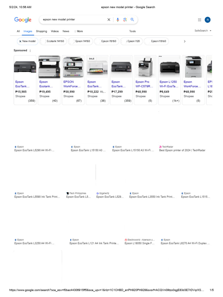 epson new model printer | PDF | Printer (Computing) | Office Equipment