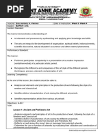 ARTS-Learning-Plan - MAPEH-1ST QUARTER Week-1-8