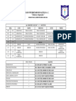 Horario Cuarto Oficial