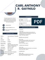 Copy of blue professional modern CV resume