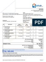 Invoice: Pembayaran Sudah Lunas Dan Terkonfirmasi Dengan Nominal