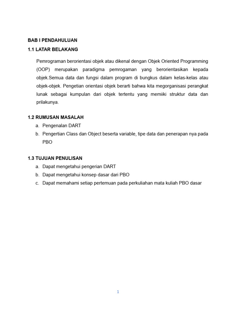 Makalah Pemrograman Berorientasi Objek | PDF | Komputer