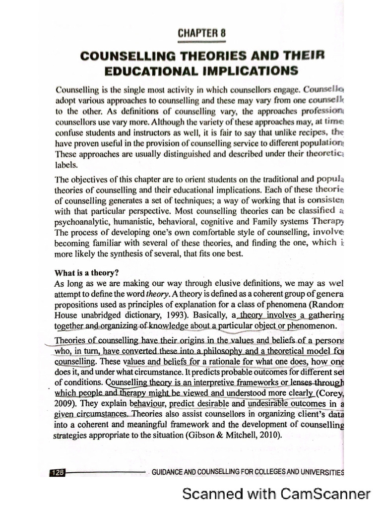 Guidance and Counseling (Cha 8) | PDF