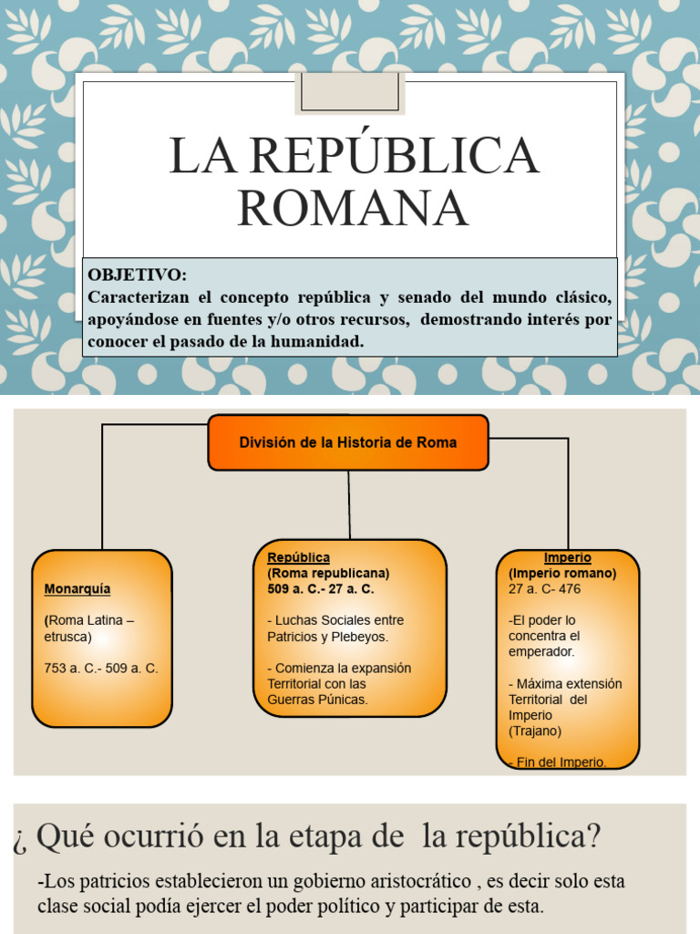 Historia de la República Romana | PDF | Republica Romana | Roma antigua