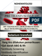 Pre Transufi Darah STIKES MP