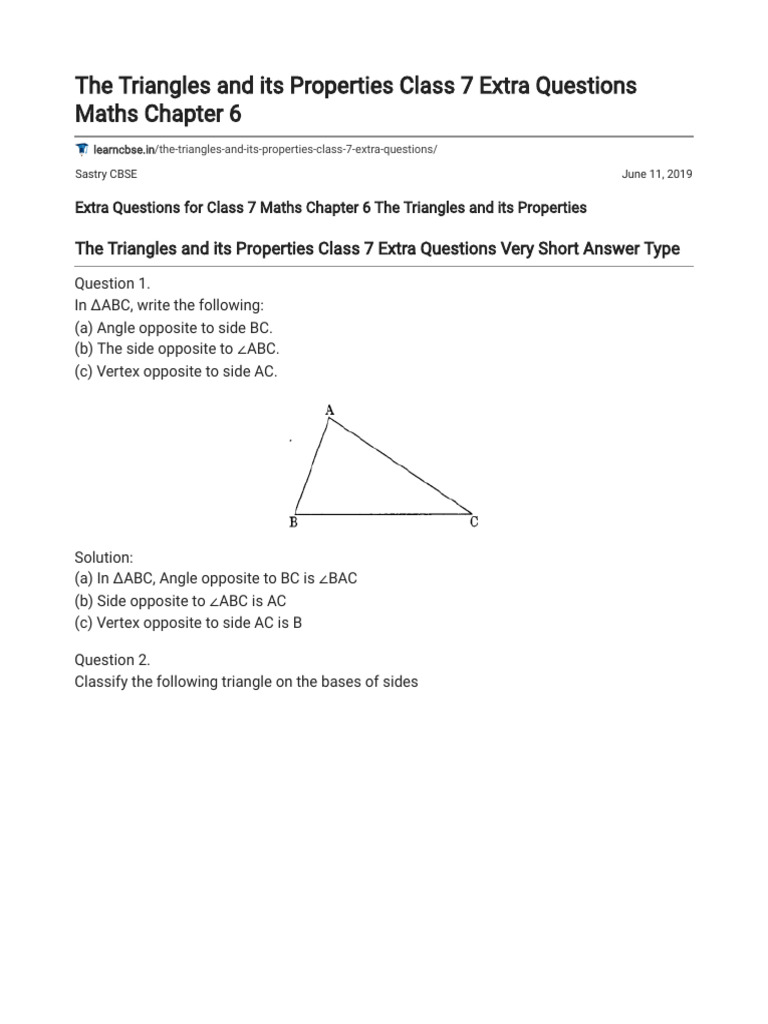 Extra Question | PDF | Triangle | Euclid