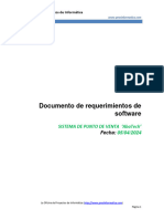 Documento de Requerimientos de Software Plantilla