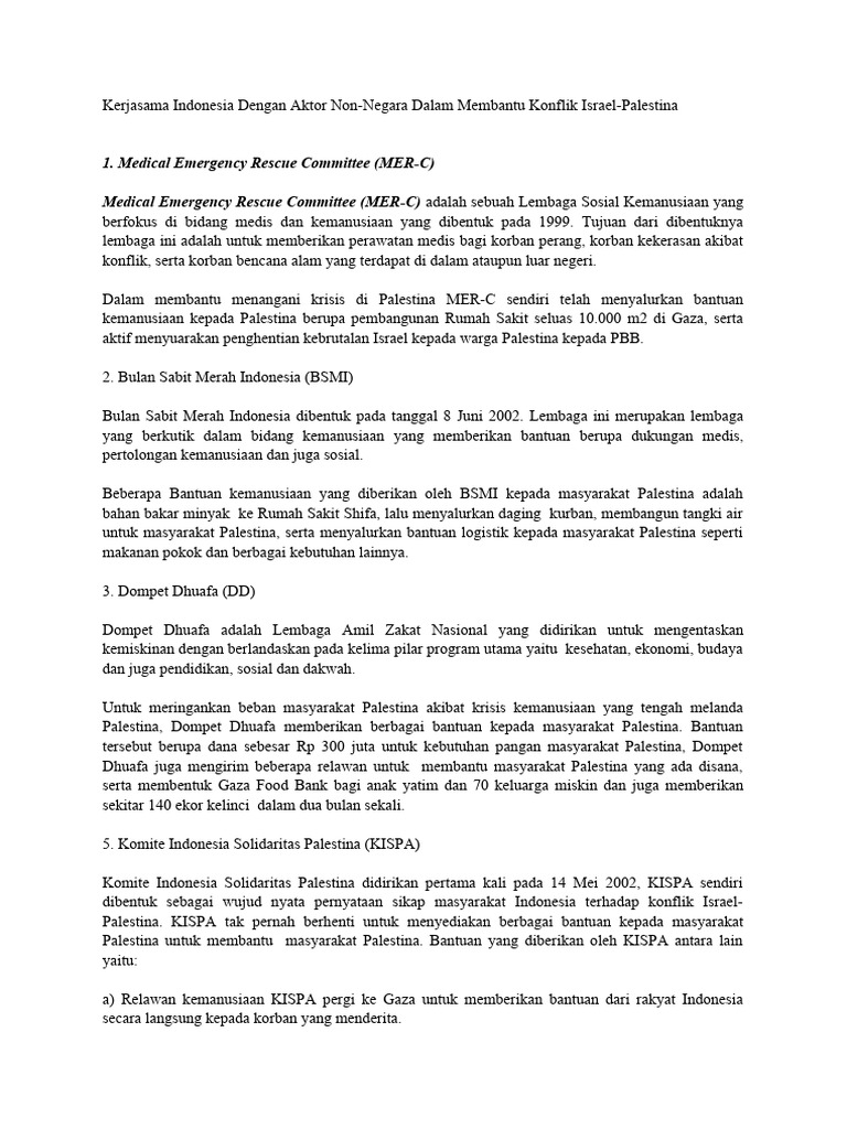 Medical Emergency Rescue Committee (MER-C) Medical Emergency Rescue ...