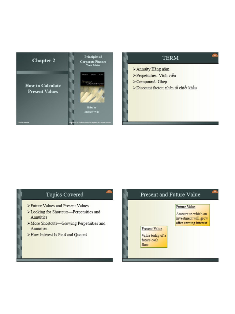 Chap002 - How To Calculate Present Value - Tuhoc | PDF | Net Present ...