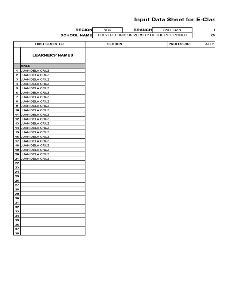 E-Class Record for Business Law Course | PDF