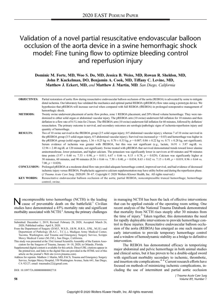 validation-of-a-novel-partial-resuscitative-endovascular-balloon