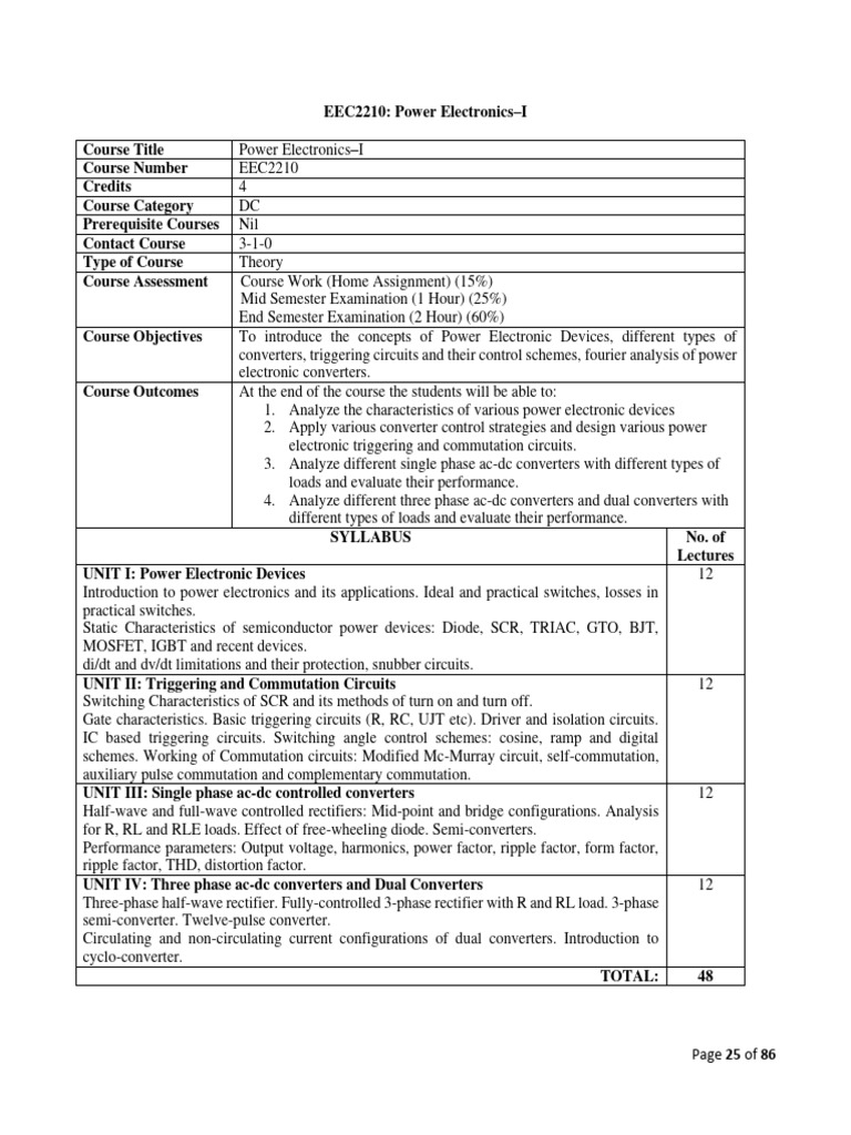 Power Electronics Pdf Power Electronics Rectifier